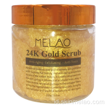 24K Gold Scrub Pemutih Pemutihan Lulur Tubuh